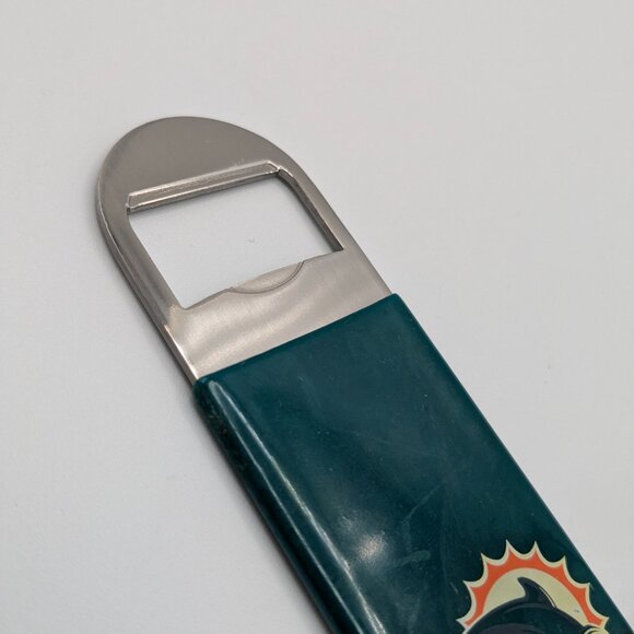 NFL Miami Dolphins Vinyl Coated Longneck Bottle Opener, Retired Logo - Picture 4 of 10